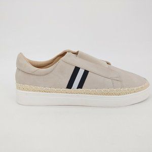 CCOCCI Womens Marcus Slip On Jute Sneaker Beige Faux Leather Elastic Inset 7